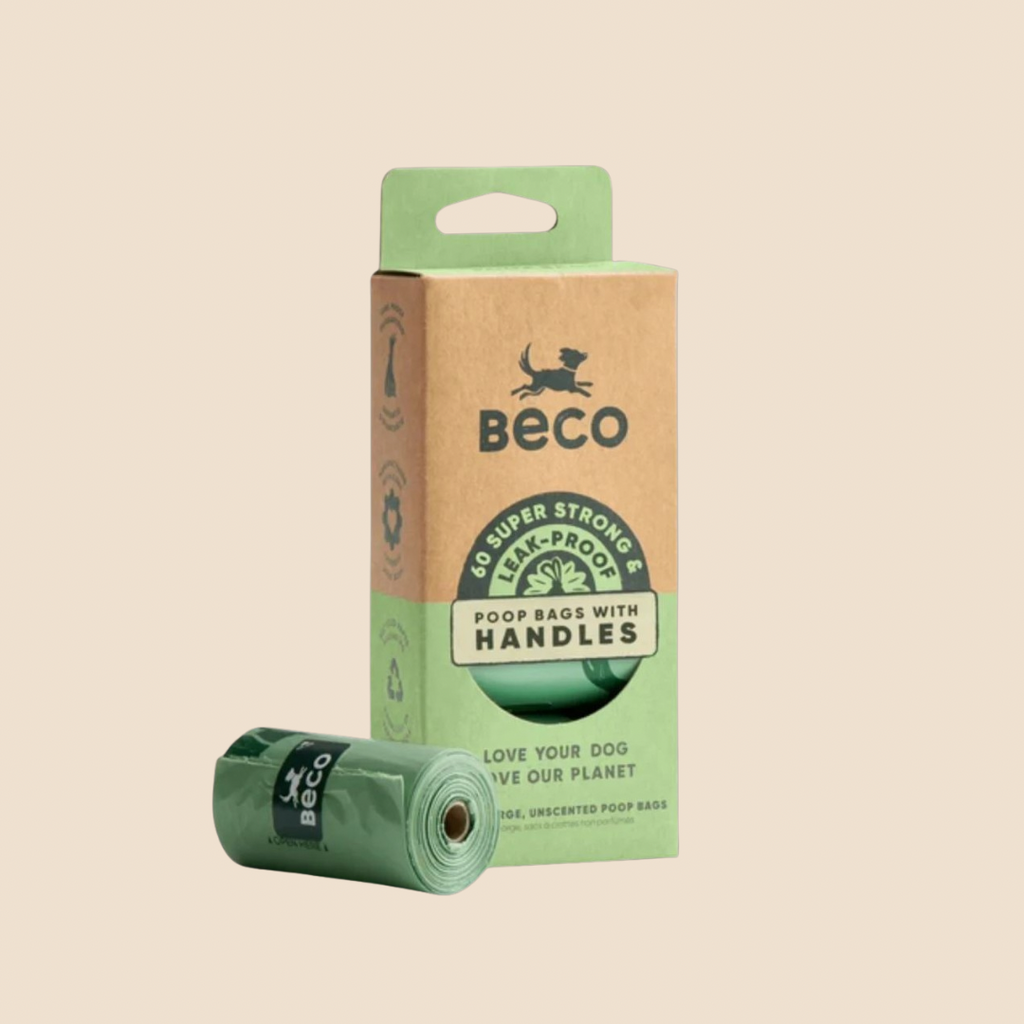 Beco Hondenpoep zakjes met handvat ( 4stk )