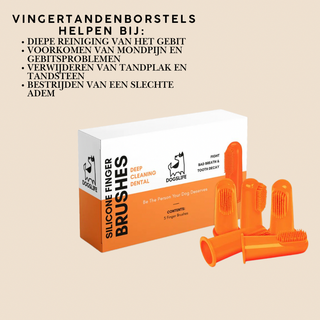 OurDogsLife Vinger tandenborstel