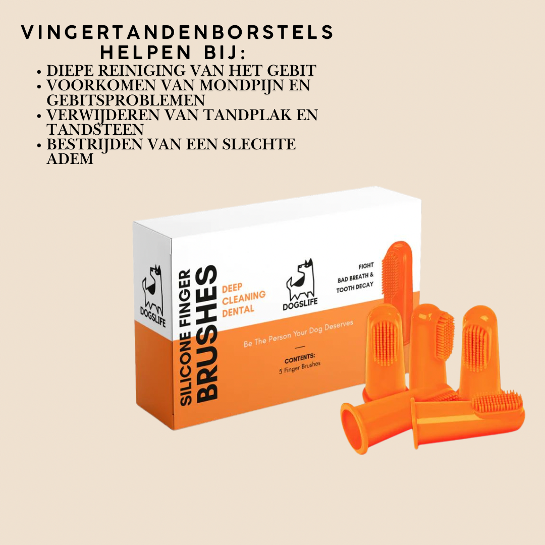 OurDogsLife Vinger tandenborstel