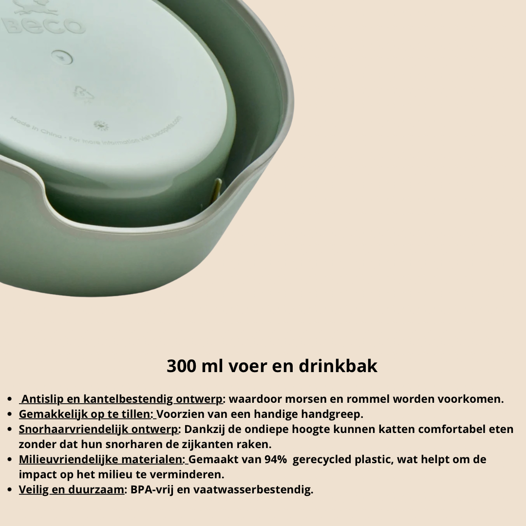 Beco voer en drinkbak