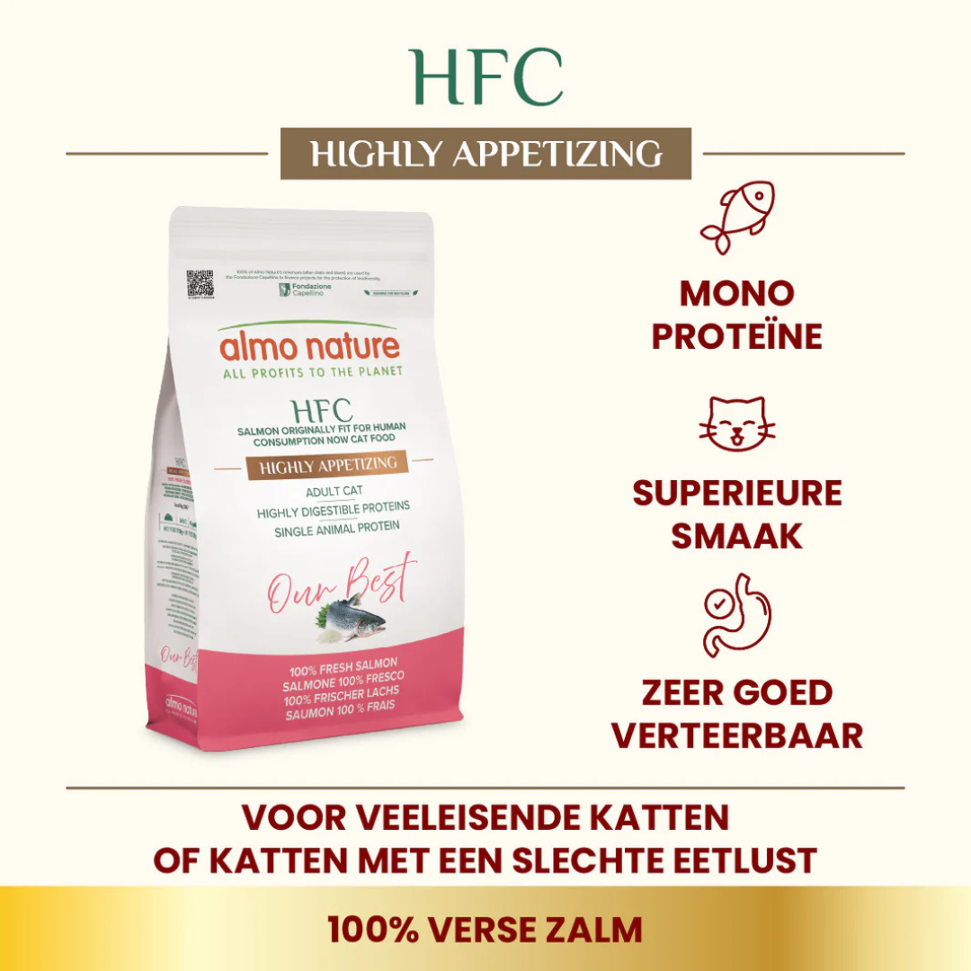 HFC Our Best Droogvoer Kat - Adult Highly Appetizing - Verse zalm - 300 gram