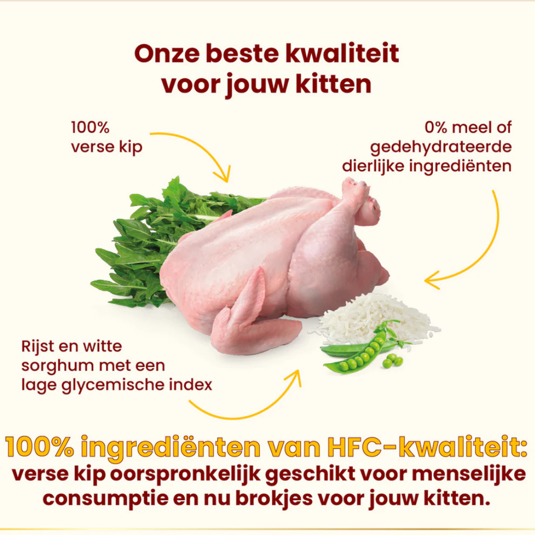 HFC Our Best Droogvoer Kat - Kitten - Kip - 300 gram