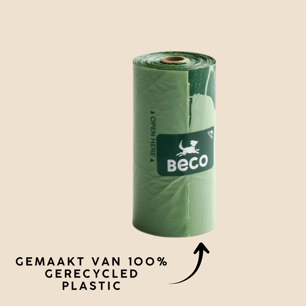 Poepzakjes houder Gerecycled plastic - Houder met een Rol (15 stuks)