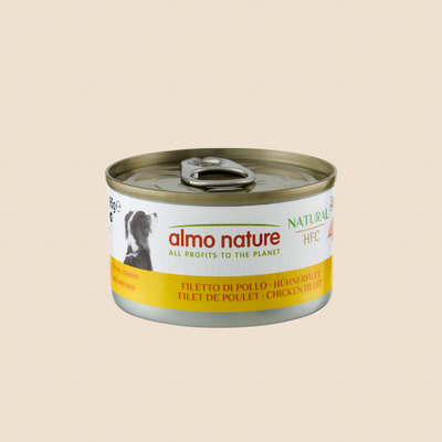Almo Nature Hfc Dog Natural 95 g - Honden natvoer - Kipfilet