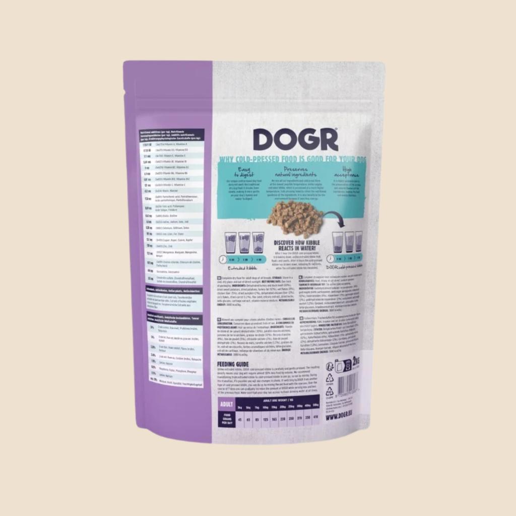 DOGR Hondenvoer Adult Kalkoen & Eend Droogvoer