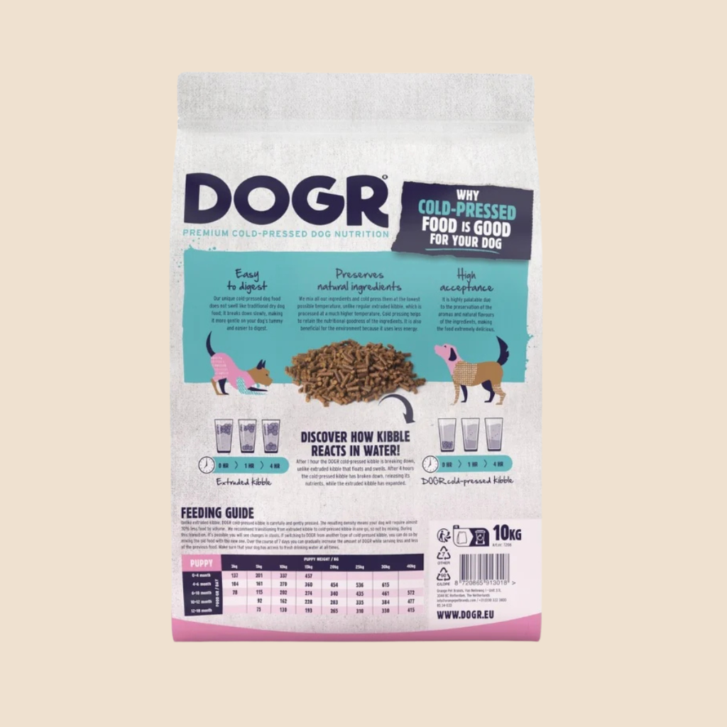 DOGR Hondenvoer Puppy Kip Droogvoer