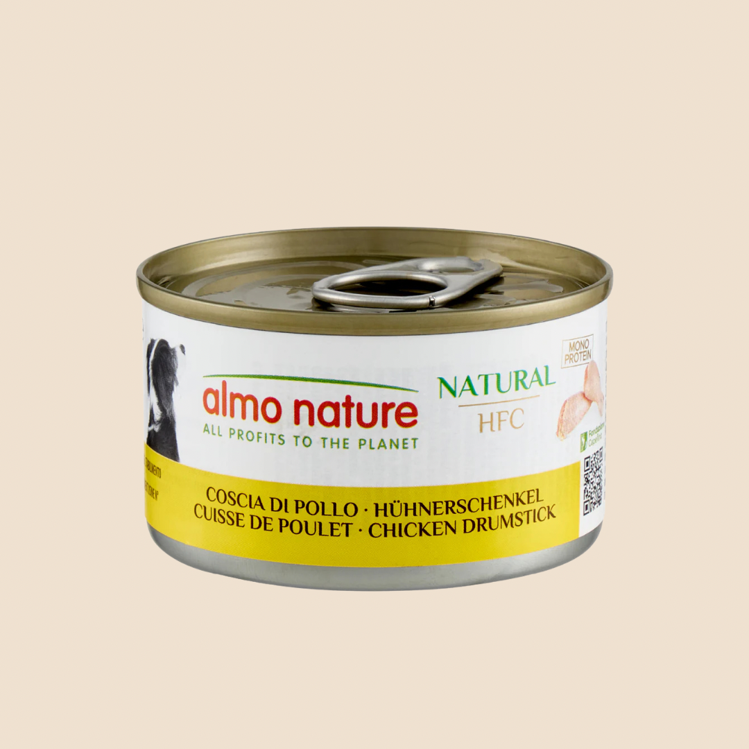 Almo Nature Hfc Dog Natural 95 g - Honden natvoer - Kippenboutvlees